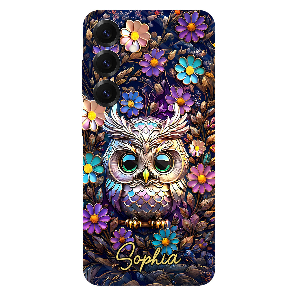 Cute Owl - Personalized Owl Full Print Phone Case