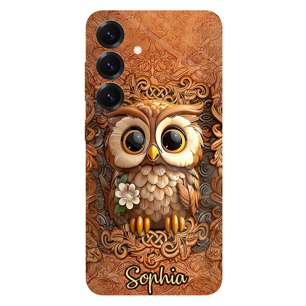 Beautiful Owl - Personalized Owl Full Print Phone Case