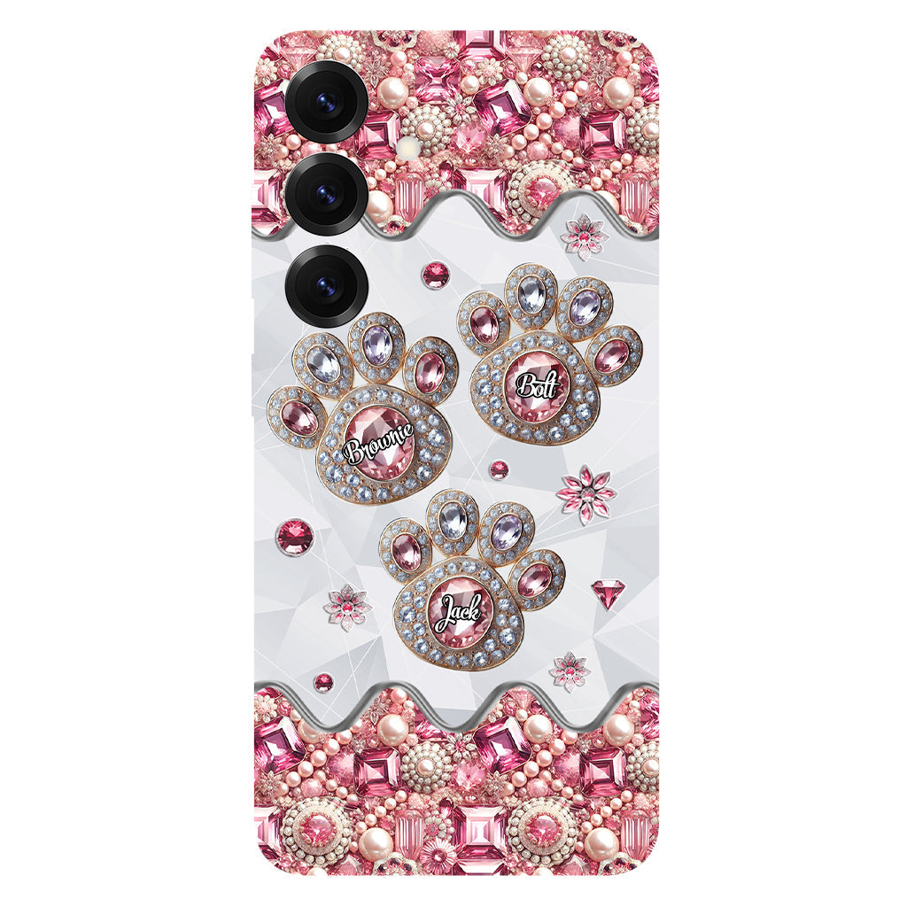 Das Leben ist schöner mit meinen Hunden – Personalisierte Handyhülle mit Hunde-Vollbild