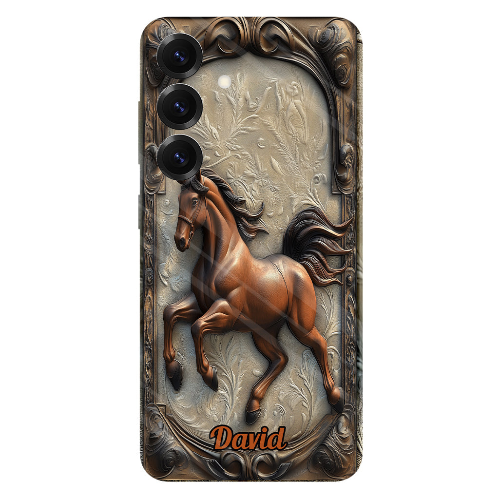 Liebe zum Pferd – Personalisierte Handyhülle mit Pferdemotiv