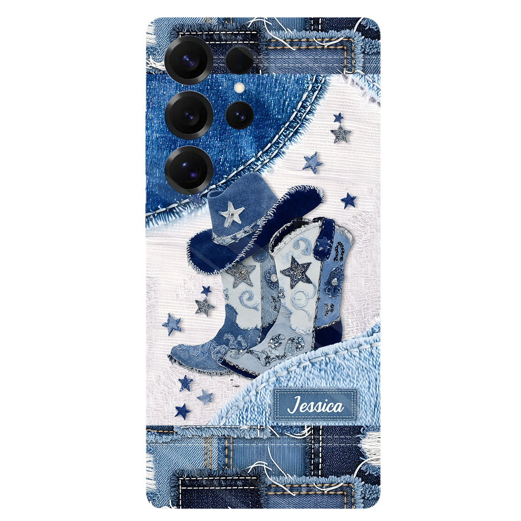 Cowgirl Boots - Personalized Cowgirl Full Print Phone Case