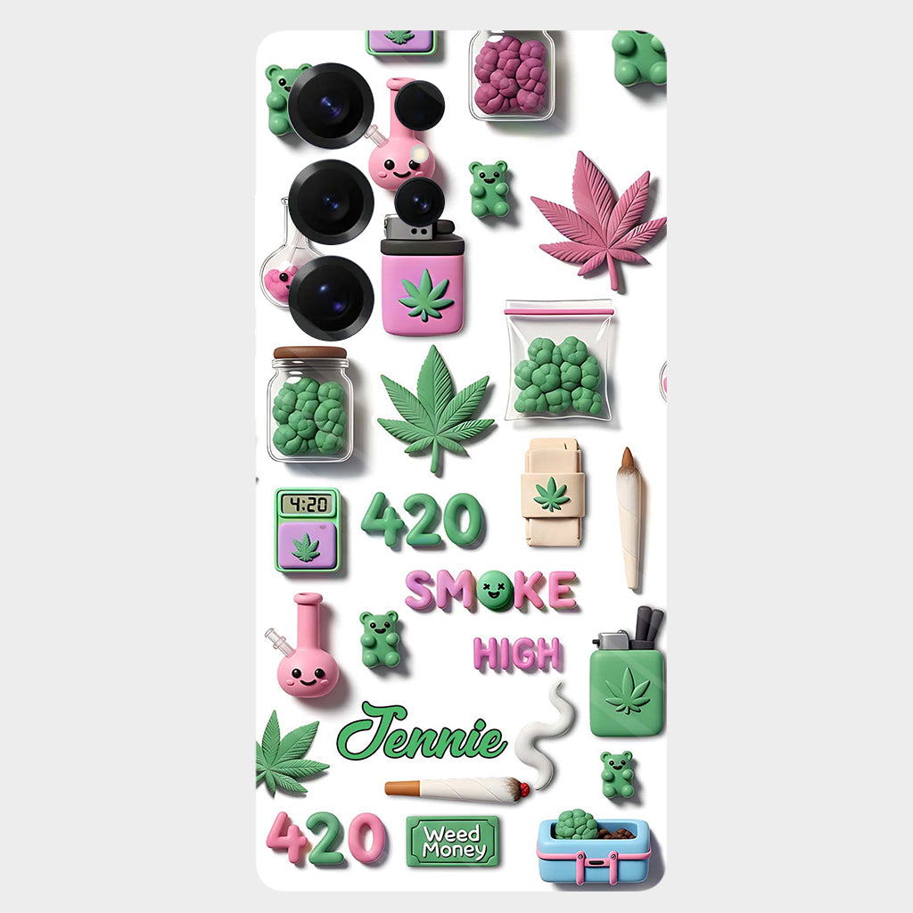 Stoner Chic – Personalisierte Handyhülle mit Weed-Motiv