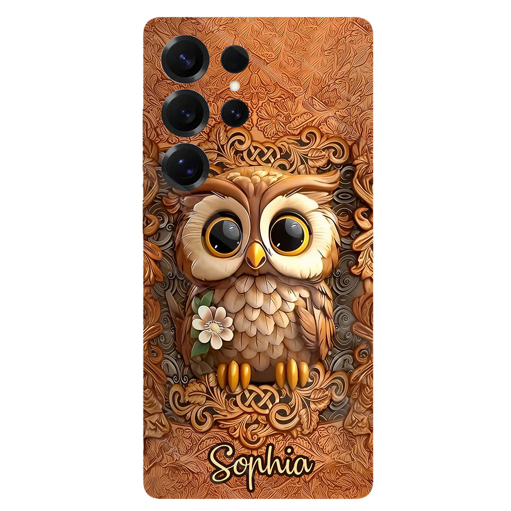 Beautiful Owl - Personalized Owl Full Print Phone Case