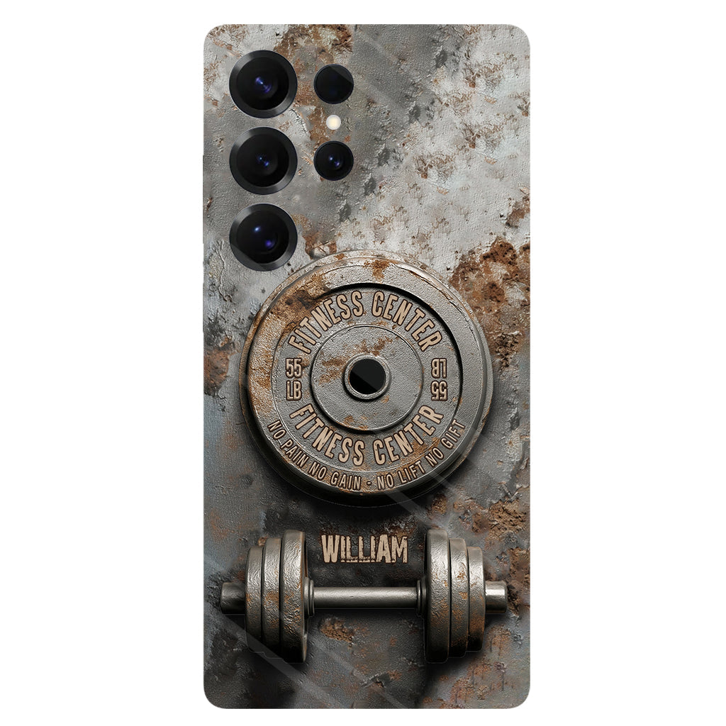 Ohne Fleiß kein Preis – Personalisierte Handyhülle mit Fitness-Vollbilddruck