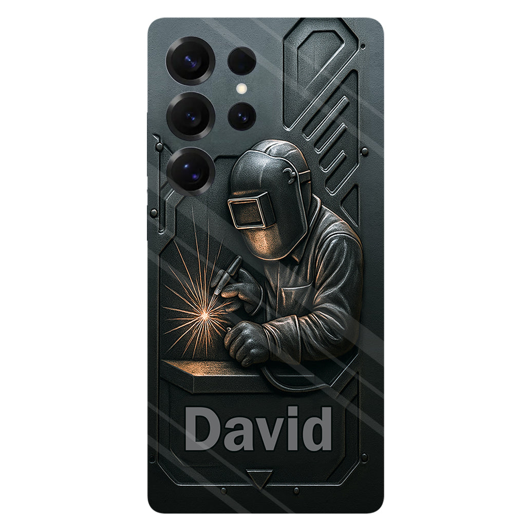 Coole Schweißer-Männer – Personalisierte Handyhülle mit Schweißer-Motiv und Volldruck