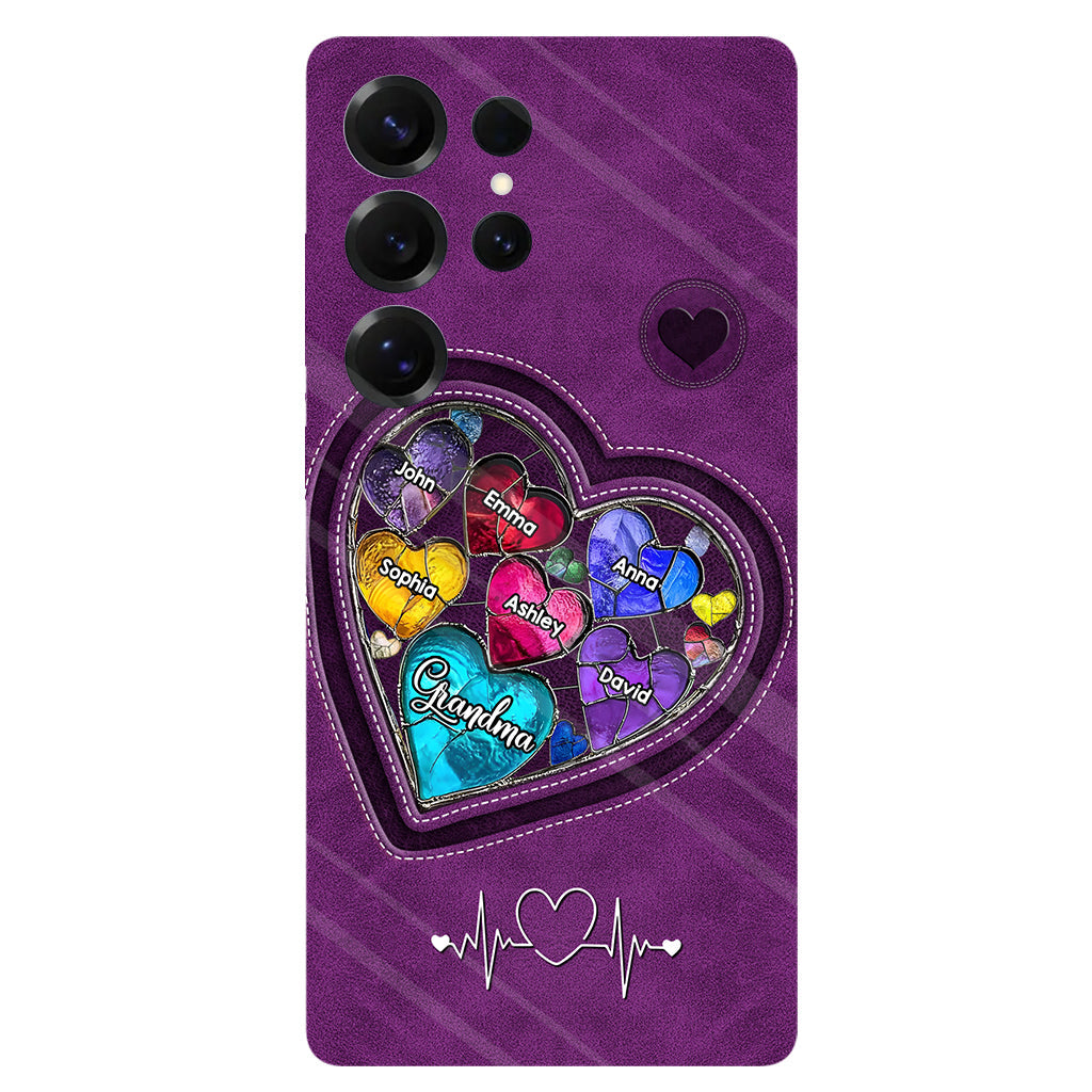 Grandma's Mom's Sweethearts - Personalized Grandma Full Print Phone Case