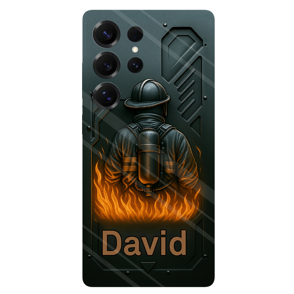 The Stronge One – Personalisierte Handyhülle mit Feuerwehrmotiv und Volldruck