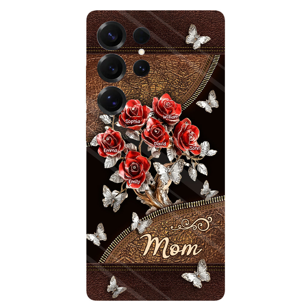 Wunderschönes Rosen-Geschenk für Mama, Oma,... - Personalisierte Handyhülle mit Vollbild-Aufdruck für Mutter