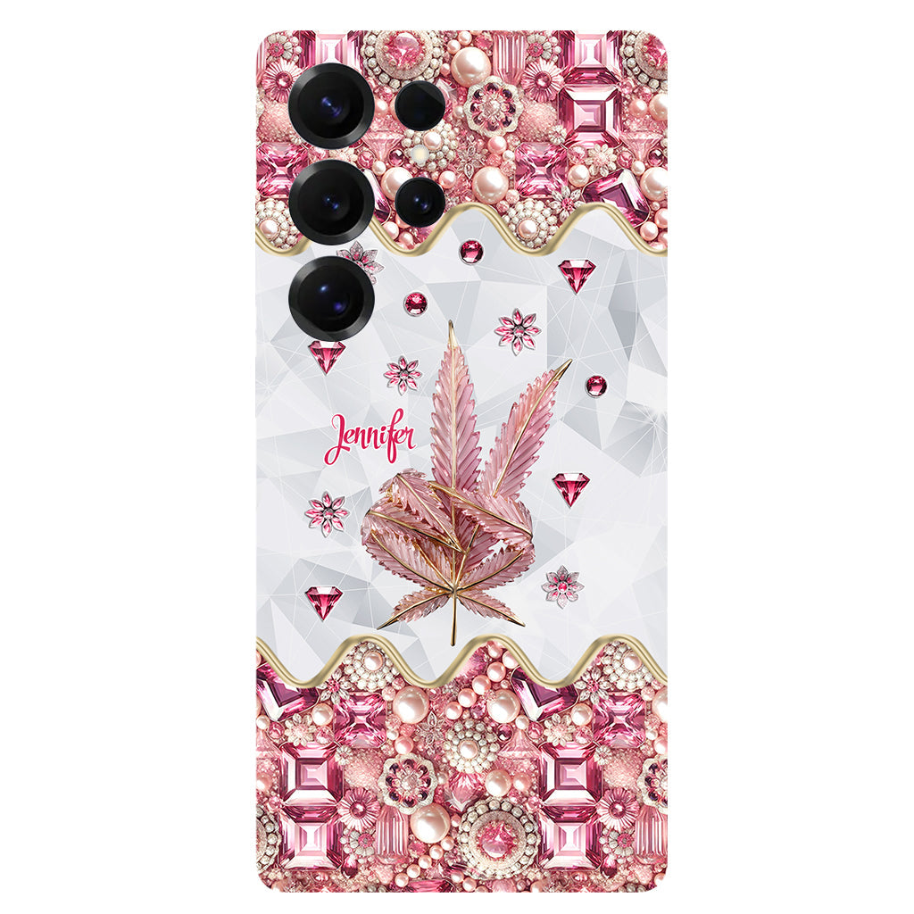 Irgendwo ist immer 420 – Personalisierte Handyhülle und Handygriff mit Weed-Motiv