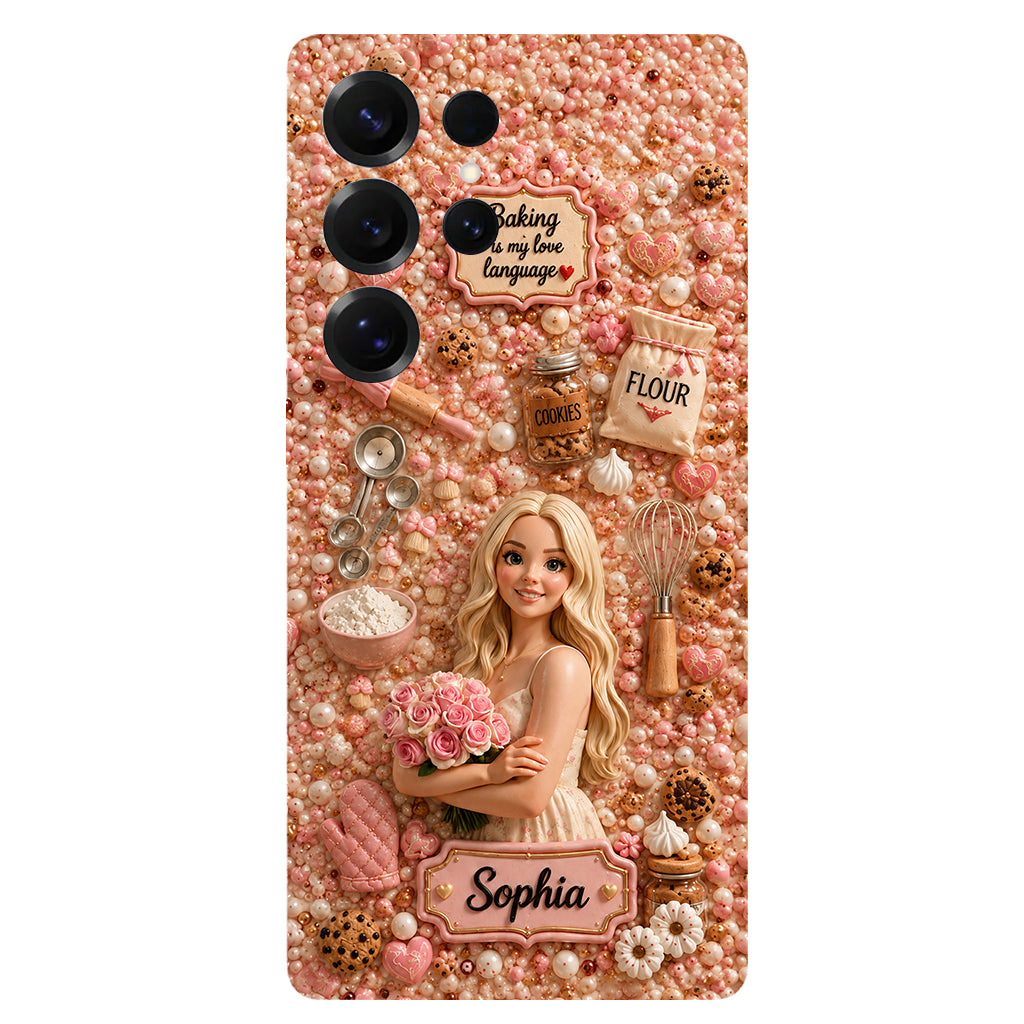 Baking Is My Love Language - Personalized Baking Full Print Phone Case