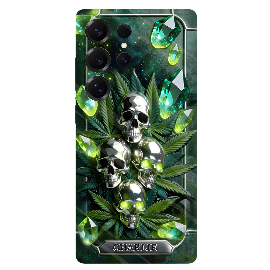 Smokers - Personalized Weed Full Print Phone Case & Phone Grip