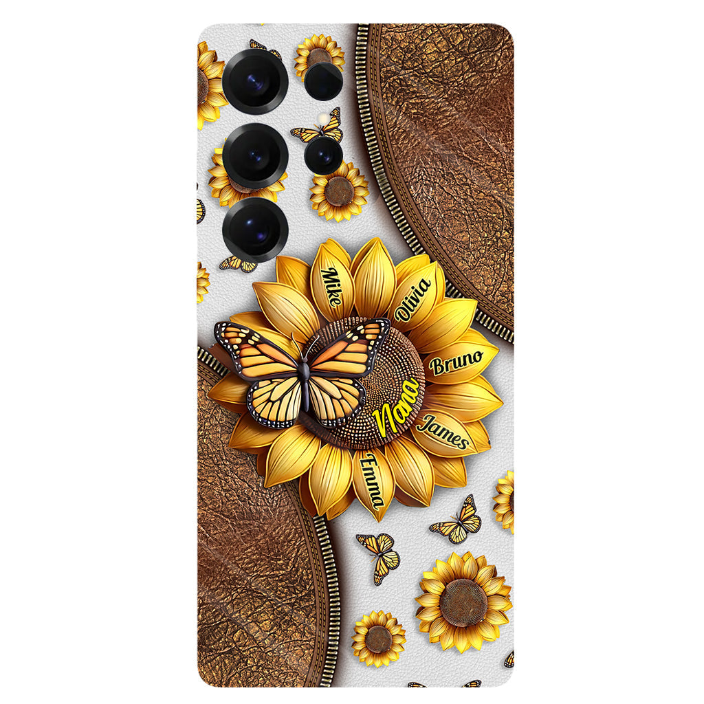 Sonnenblumen-Geschenk für Oma und Mama – Personalisierte Handyhülle mit Oma-Motiv