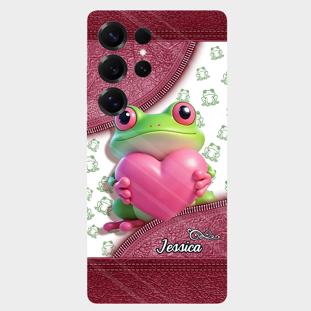 Love Frog – Personalisierte Handyhülle mit Froschmotiv