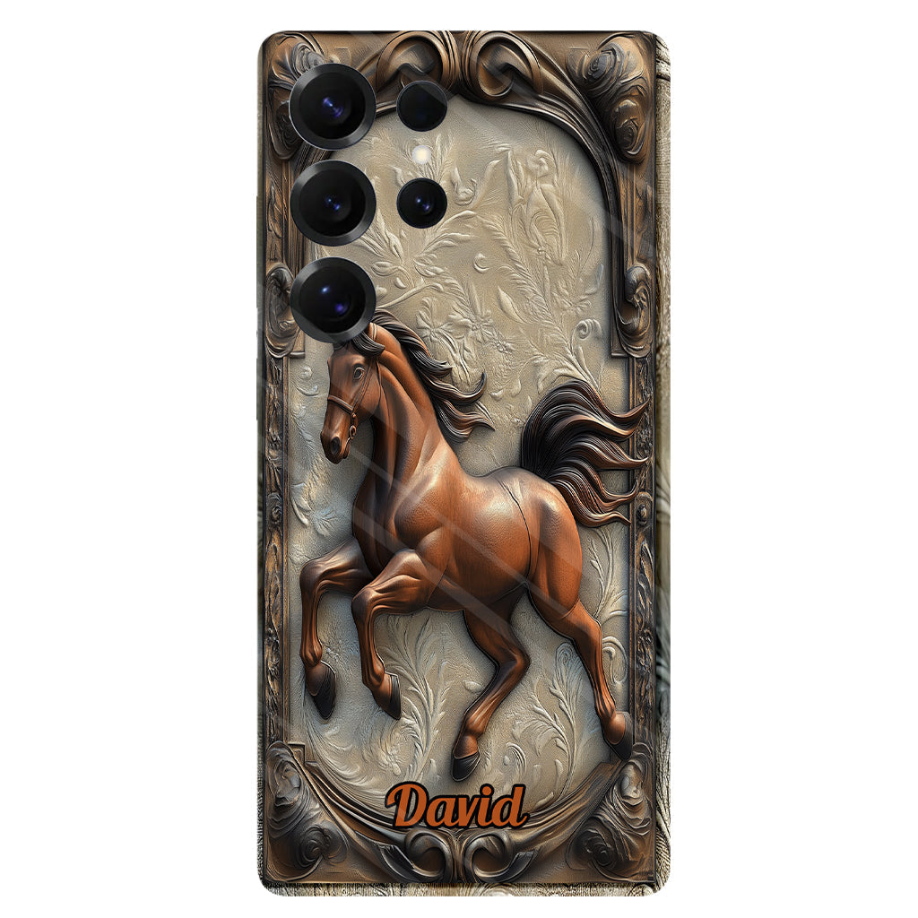 Liebe zum Pferd – Personalisierte Handyhülle mit Pferdemotiv