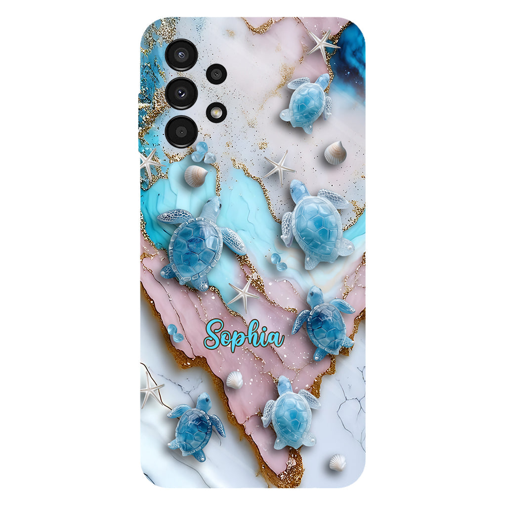 Liebe Schildkröten – Personalisierte Handyhülle mit Schildkrötenmotiv