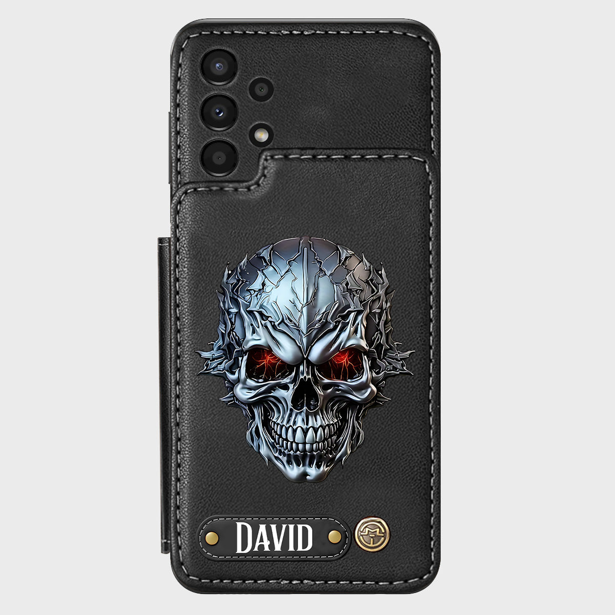 Cool Skull - Personalized Skull Wallet Phone Case