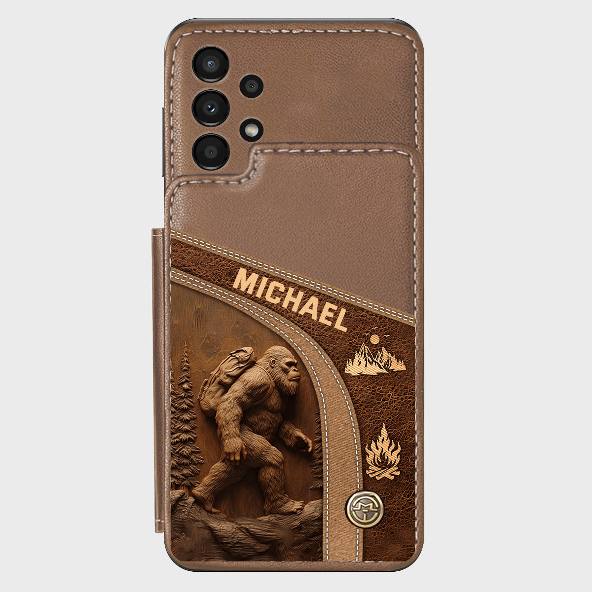 Sasquatch - Personalized Hiking Wallet Phone Case