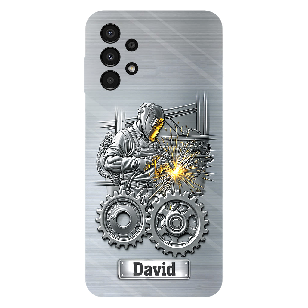 Aus Starken werden Schweißer – Personalisierte Handyhülle mit Schweißer-Motiv