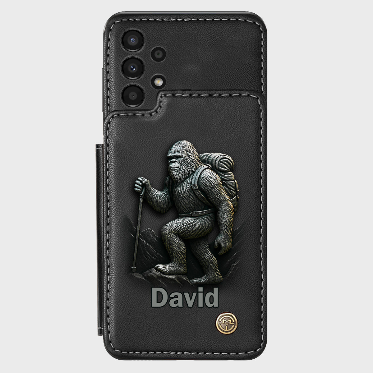Sasquatch - Personalisierte Handyhülle mit Wanderbrieftasche