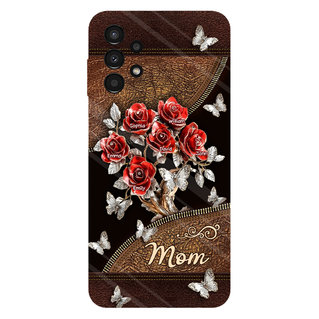 Wunderschönes Rosen-Geschenk für Mama, Oma,... - Personalisierte Handyhülle mit Vollbild-Aufdruck für Mutter