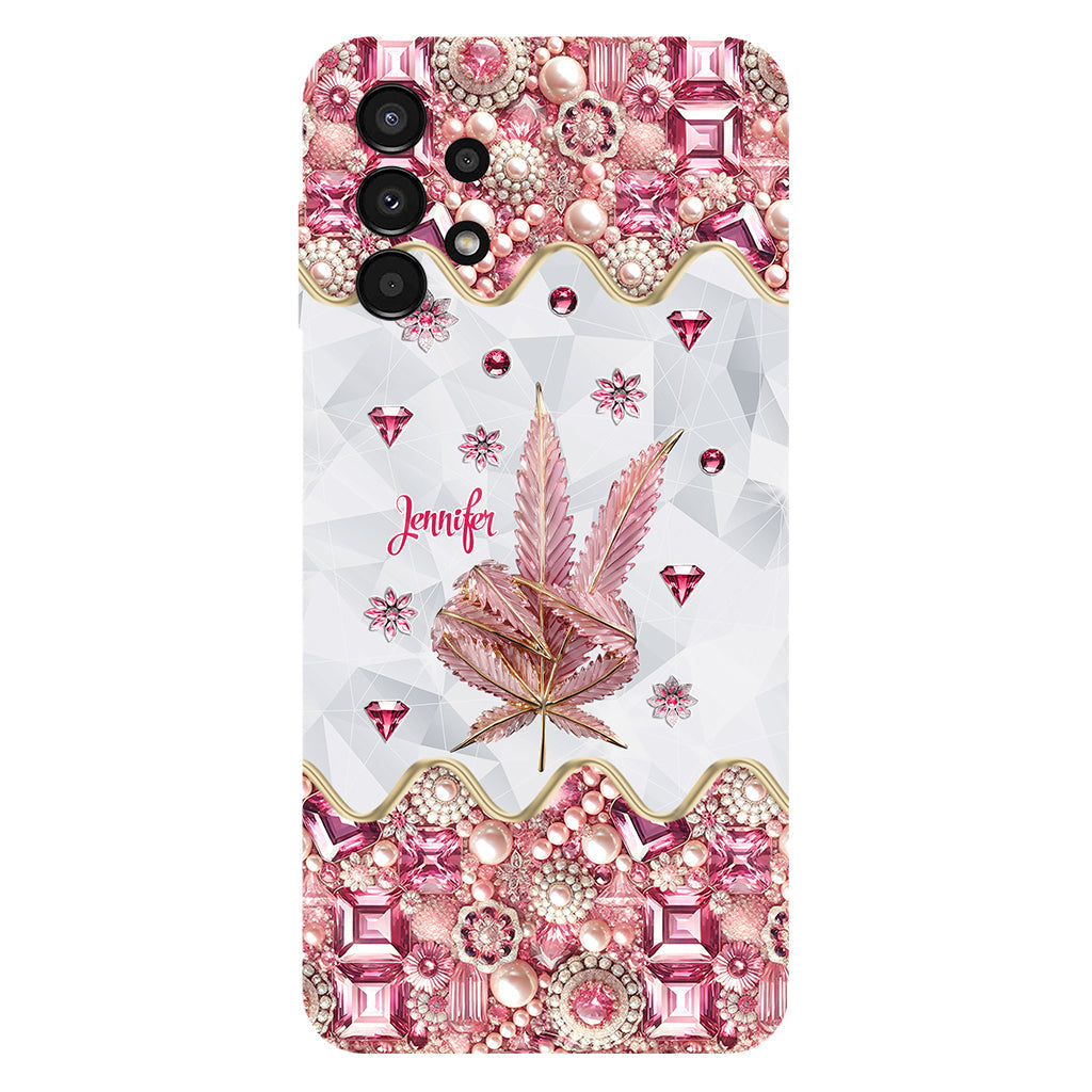 Irgendwo ist immer 420 – Personalisierte Handyhülle und Handygriff mit Weed-Motiv