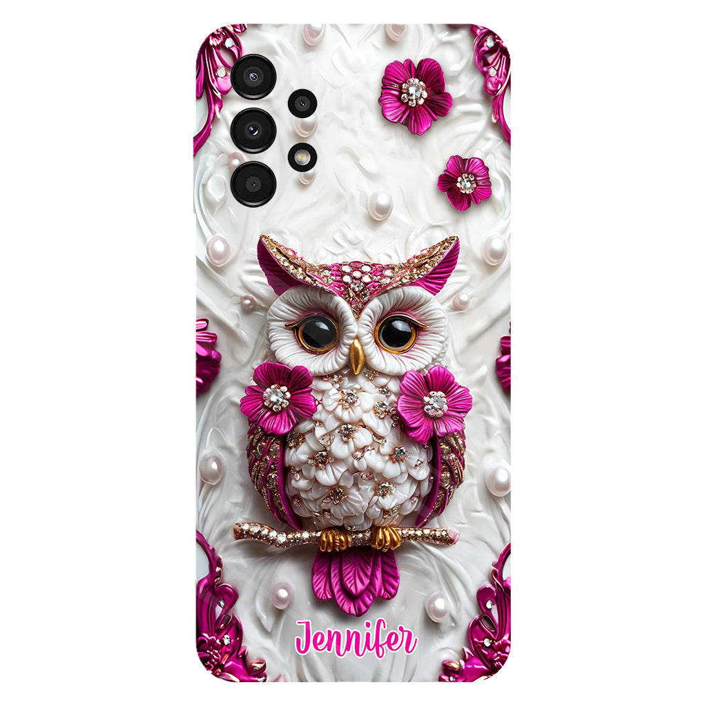 Beautiful Owl - Personalized Owl Full Print Phone Case