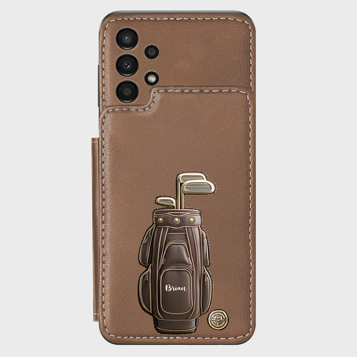 Luxury Gift For Golfer Custom Name - Personalized Golf Wallet Phone Case
