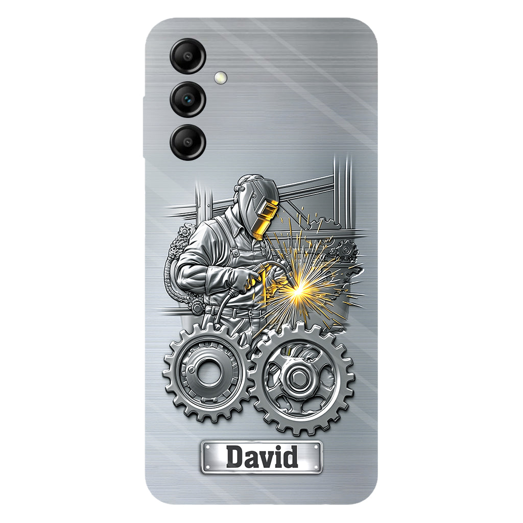 Aus Starken werden Schweißer – Personalisierte Handyhülle mit Schweißer-Motiv