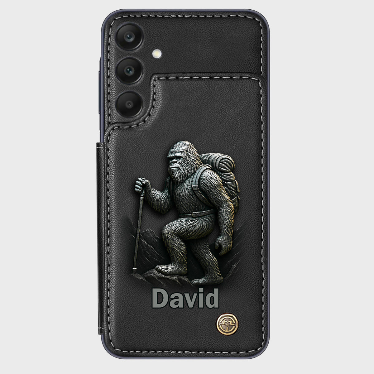 Sasquatch - Personalisierte Handyhülle mit Wanderbrieftasche