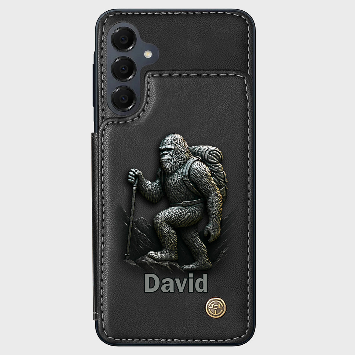 Sasquatch - Personalisierte Handyhülle mit Wanderbrieftasche
