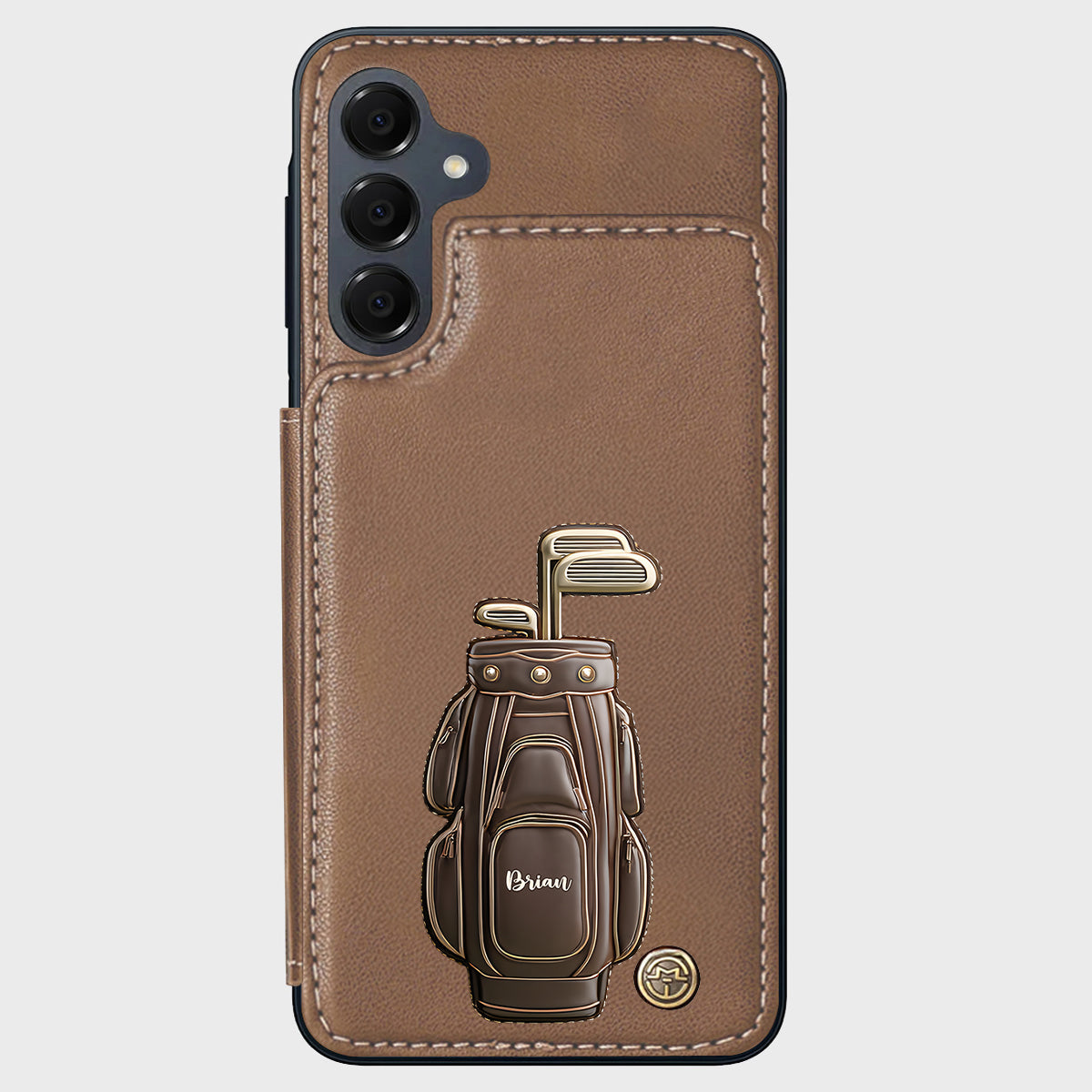 Luxury Gift For Golfer Custom Name - Personalized Golf Wallet Phone Case