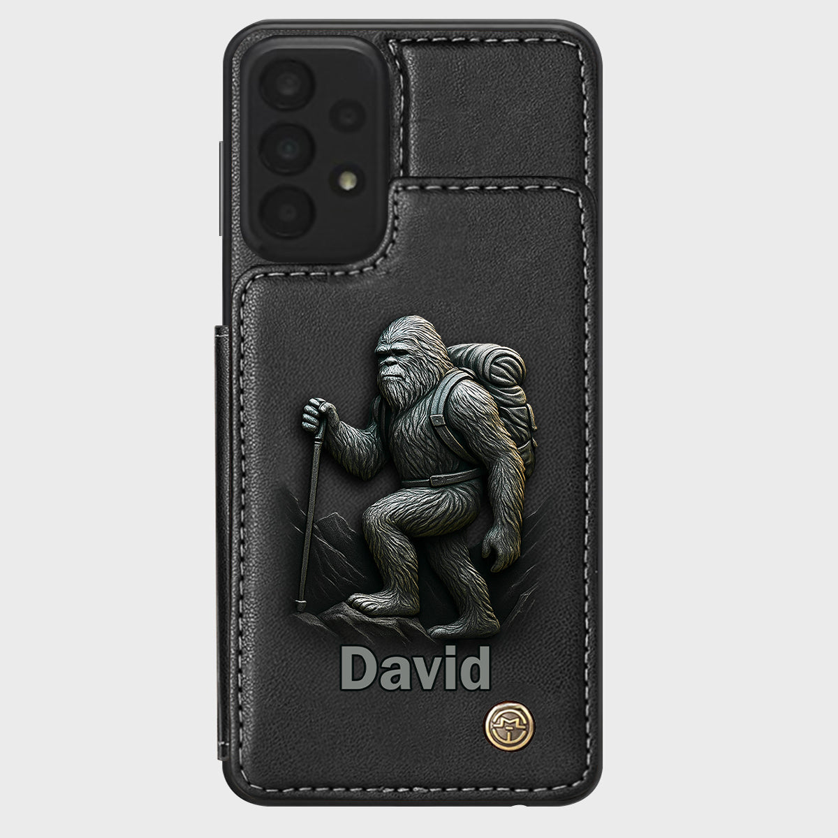 Sasquatch - Personalisierte Handyhülle mit Wanderbrieftasche