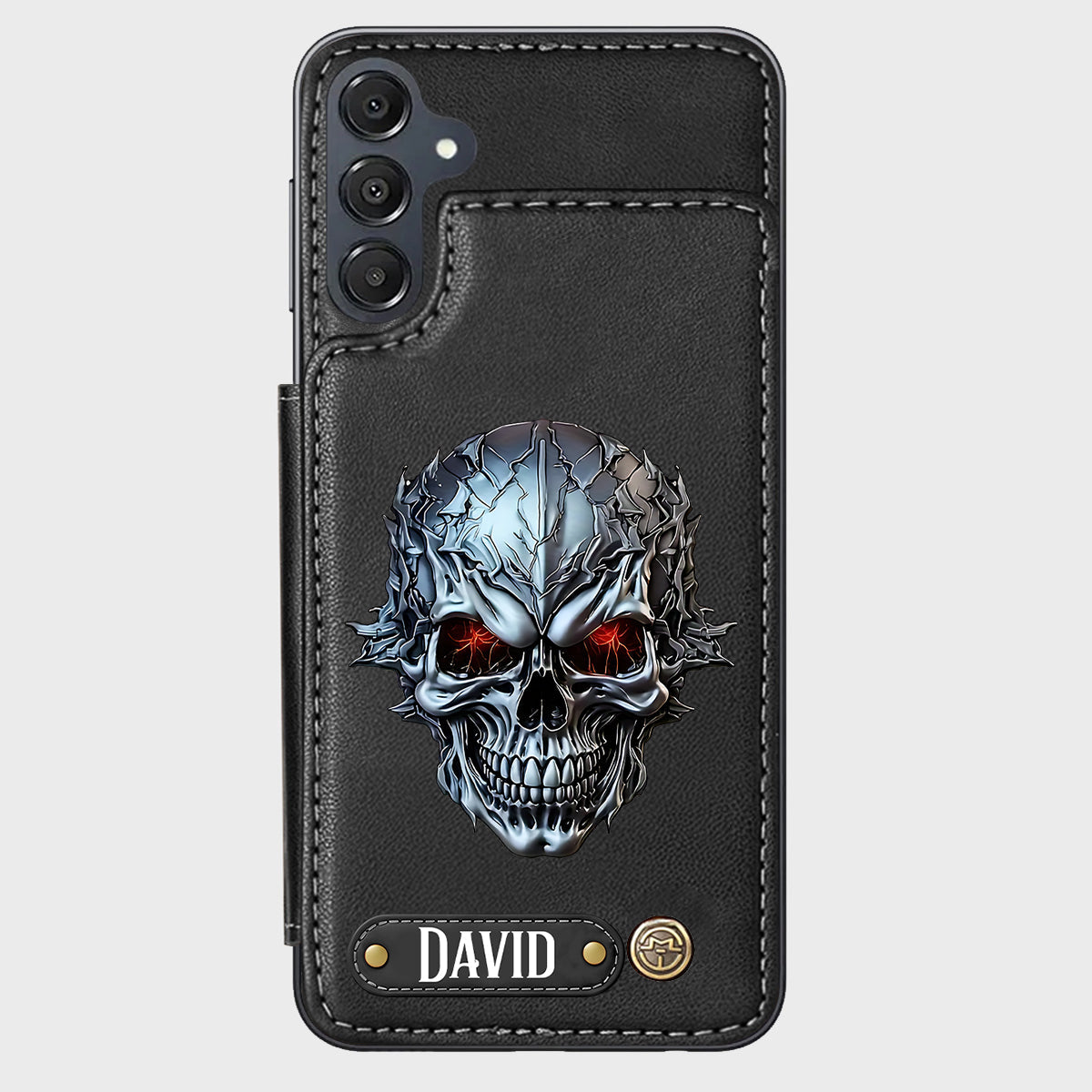 Cool Skull - Personalized Skull Wallet Phone Case