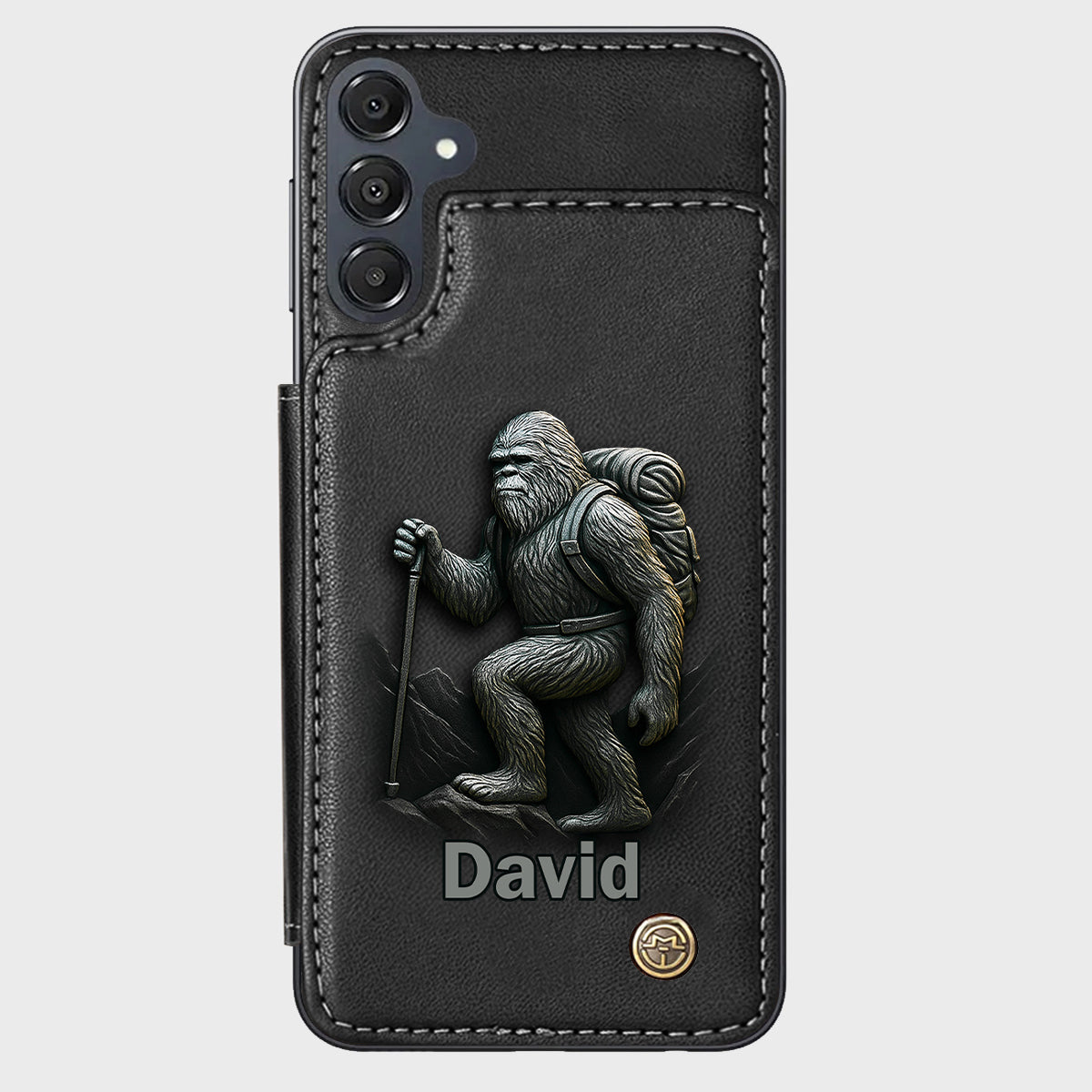 Sasquatch - Personalisierte Handyhülle mit Wanderbrieftasche