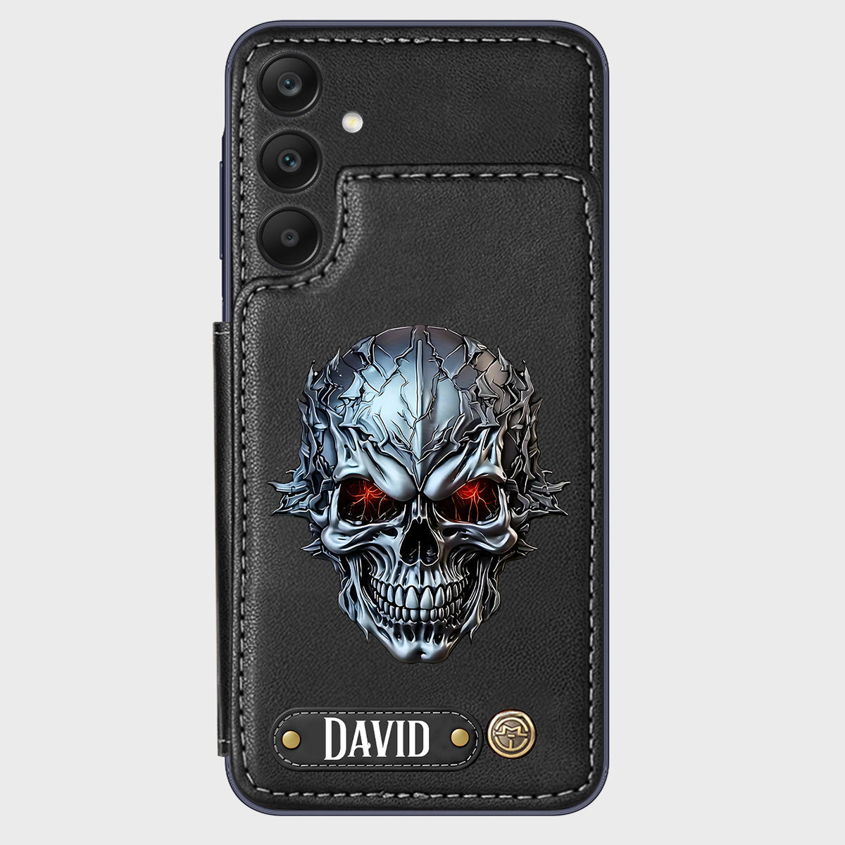 Cool Skull - Personalized Skull Wallet Phone Case