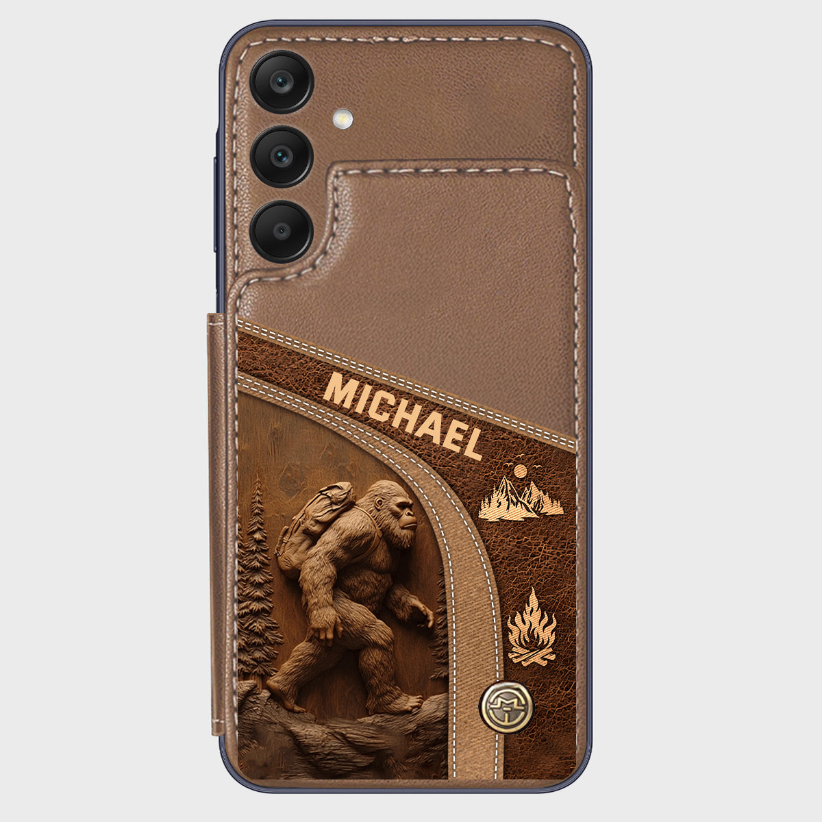 Sasquatch - Personalized Hiking Wallet Phone Case