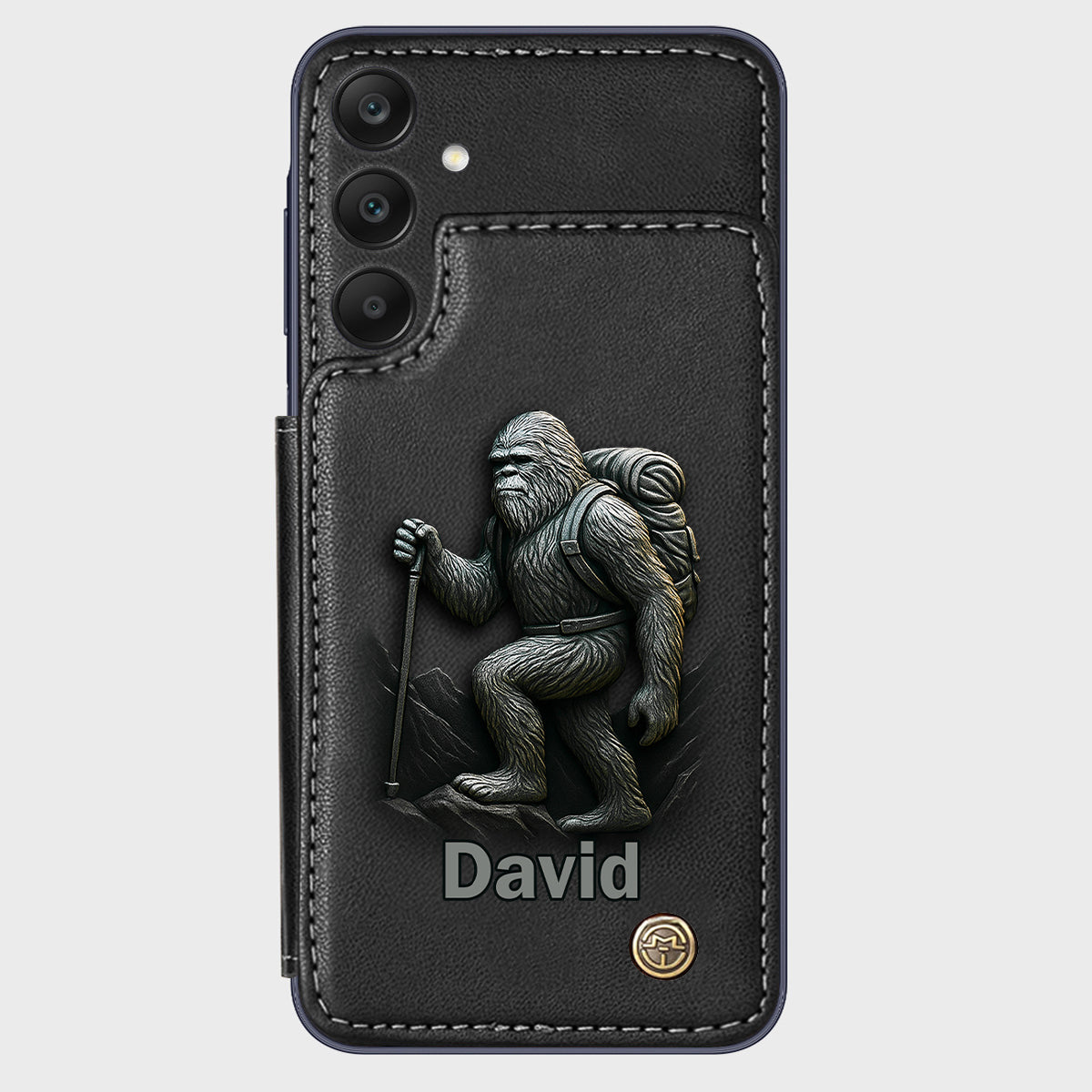 Sasquatch - Personalisierte Handyhülle mit Wanderbrieftasche