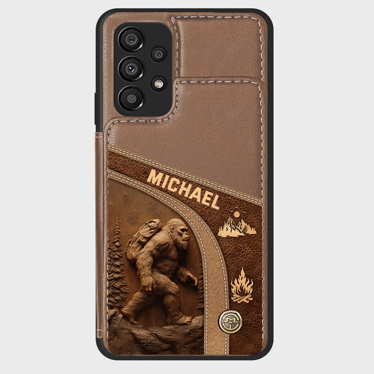 Sasquatch - Personalized Hiking Wallet Phone Case