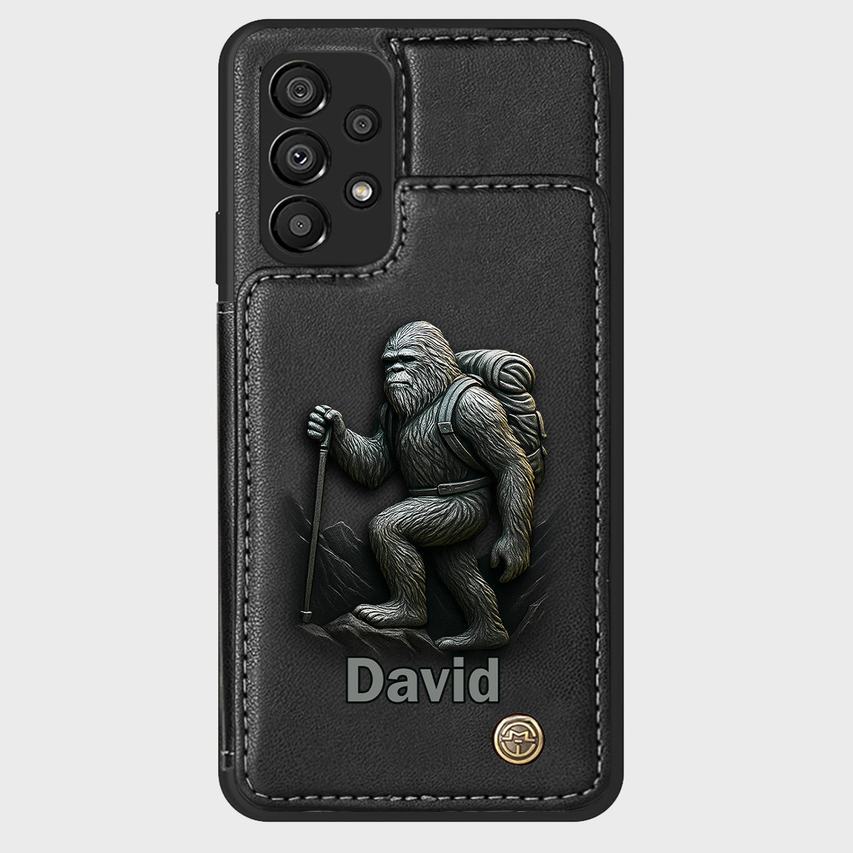 Sasquatch - Personalisierte Handyhülle mit Wanderbrieftasche