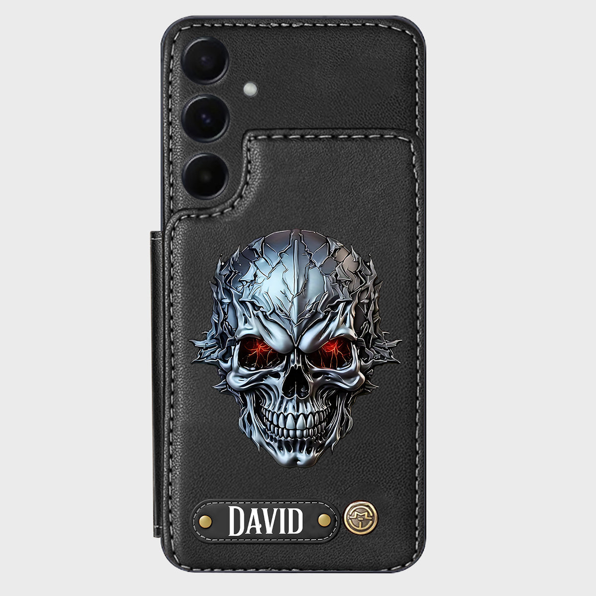 Cool Skull - Personalized Skull Wallet Phone Case