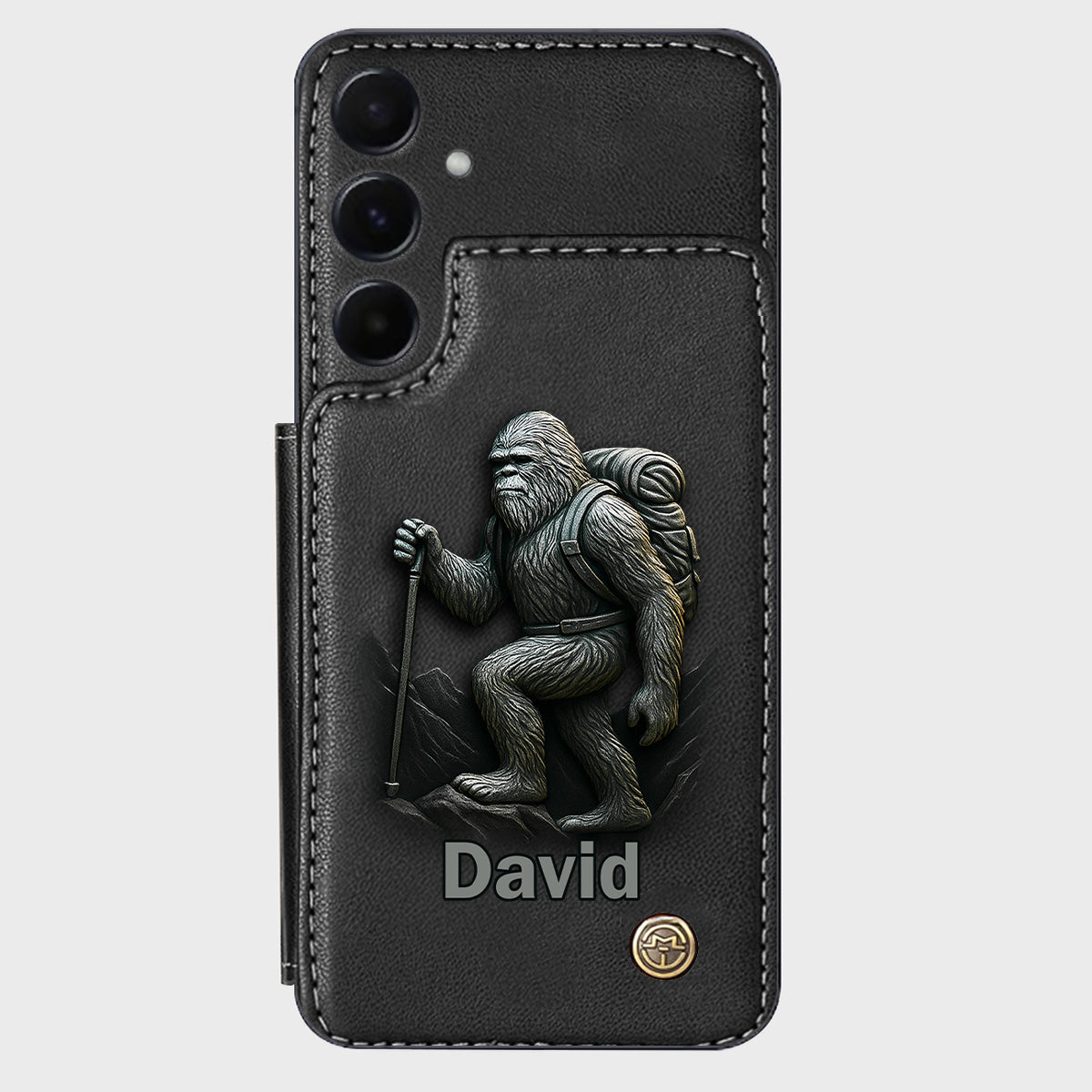Sasquatch - Personalisierte Handyhülle mit Wanderbrieftasche