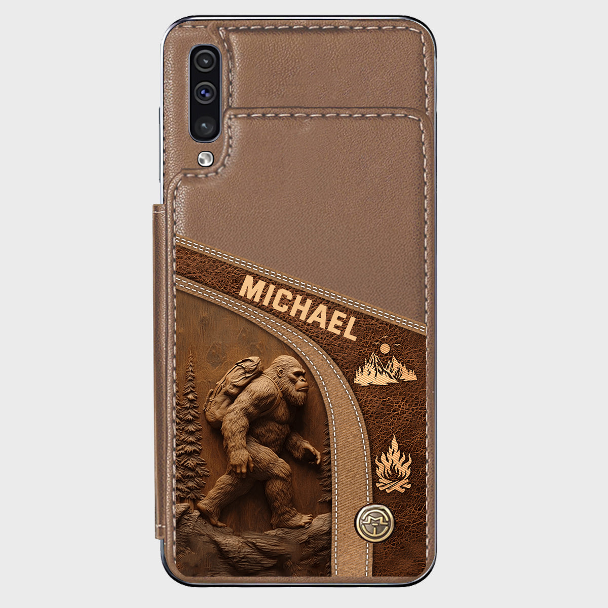 Sasquatch - Personalized Hiking Wallet Phone Case