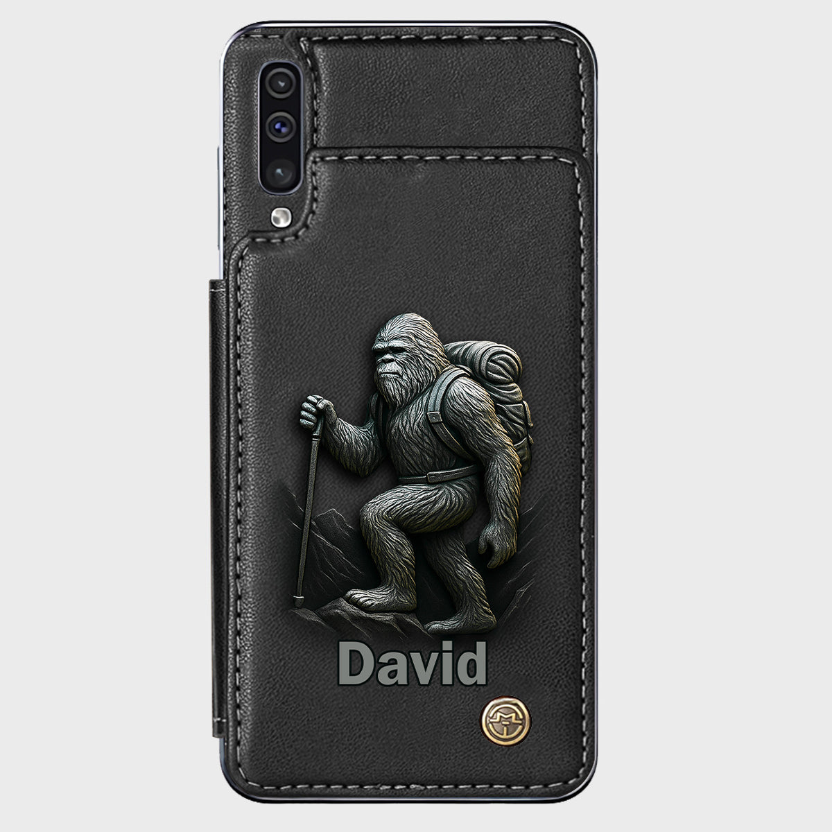 Sasquatch - Personalisierte Handyhülle mit Wanderbrieftasche