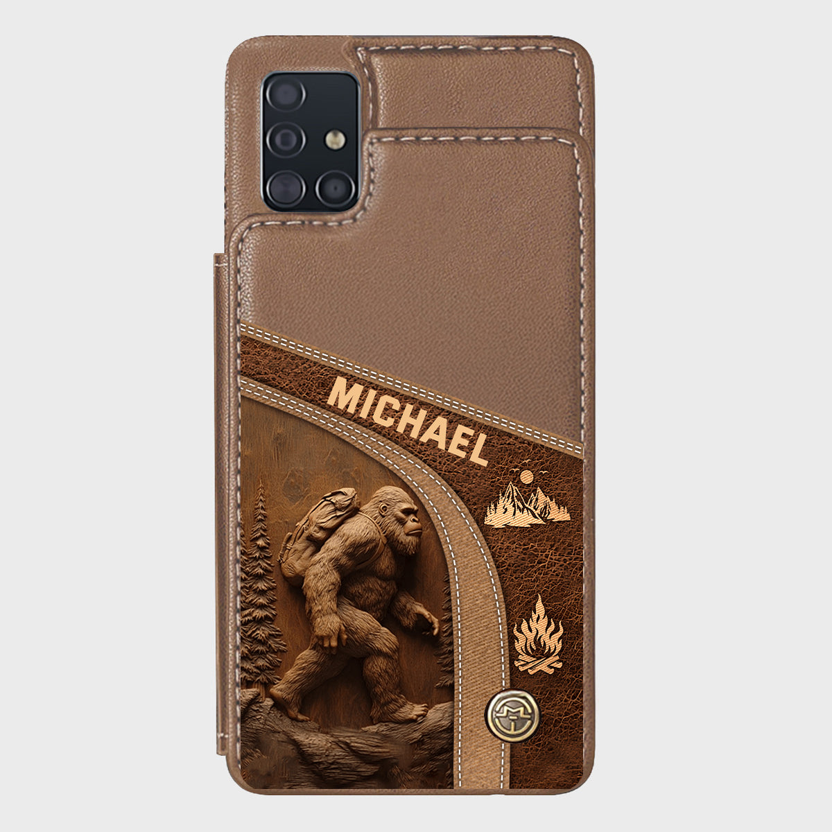 Sasquatch - Personalized Hiking Wallet Phone Case
