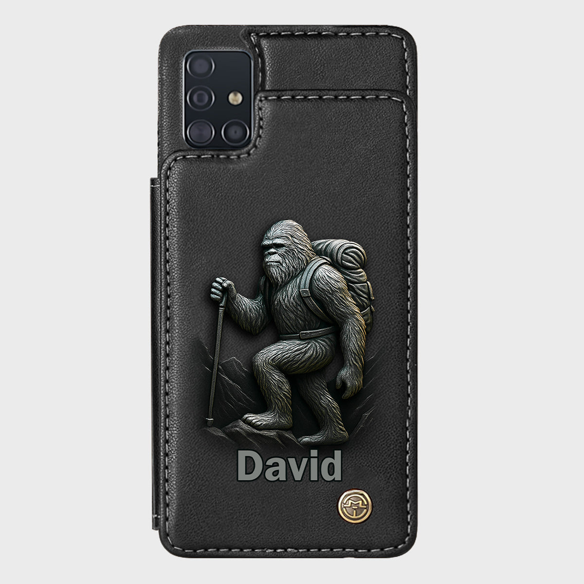 Sasquatch - Personalisierte Handyhülle mit Wanderbrieftasche