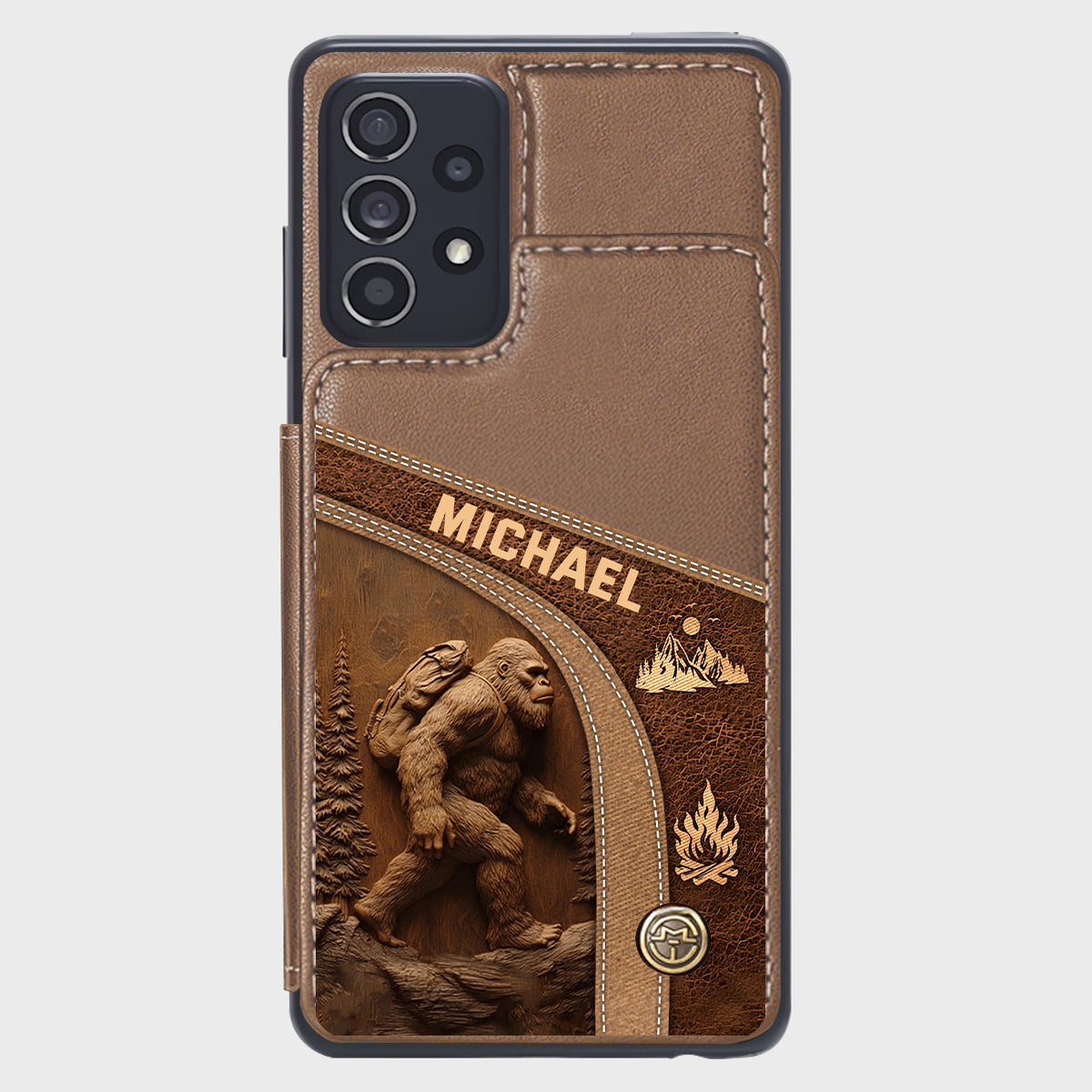 Sasquatch - Personalized Hiking Wallet Phone Case