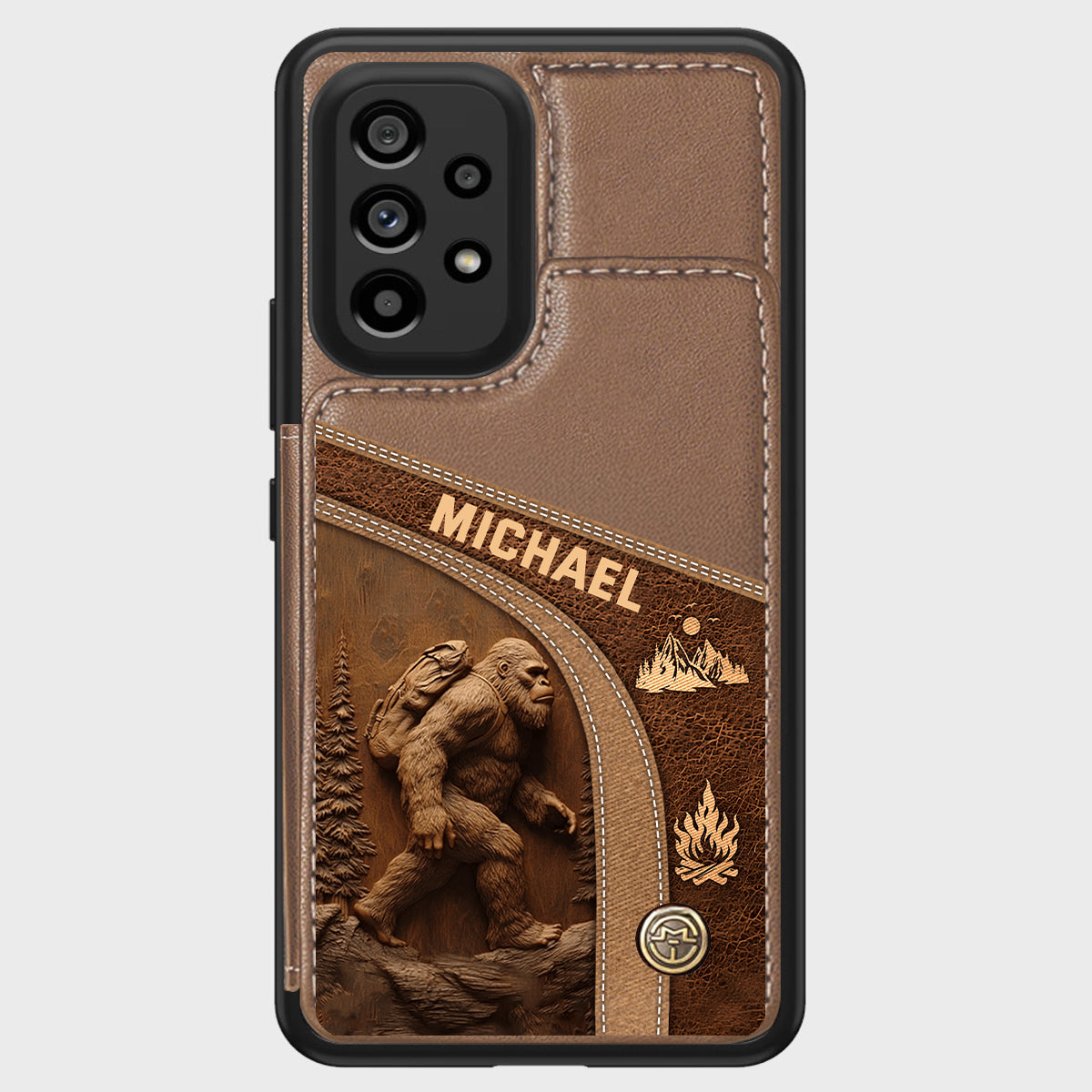 Sasquatch - Personalized Hiking Wallet Phone Case
