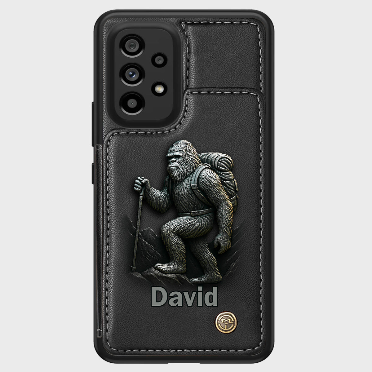 Sasquatch - Personalisierte Handyhülle mit Wanderbrieftasche