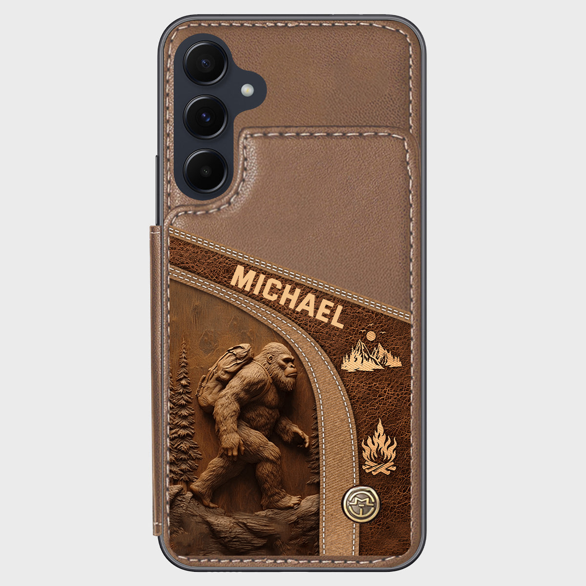 Sasquatch - Personalized Hiking Wallet Phone Case