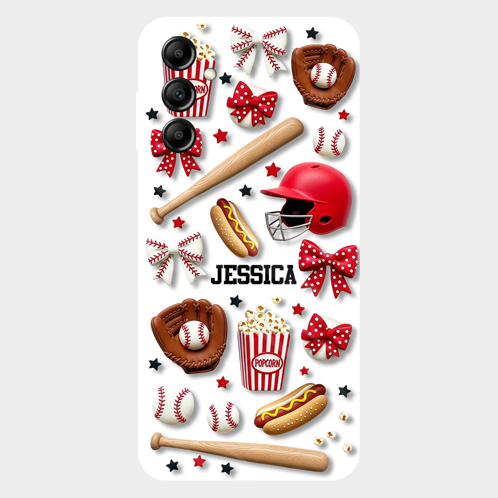 Love Baseball - Personalized Baseball Full Print Phone Case